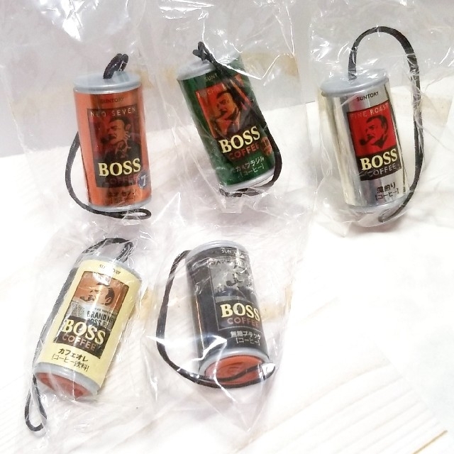 BOSS  缶コーヒー  ストラップ エンタメ/ホビーのコレクション(ノベルティグッズ)の商品写真