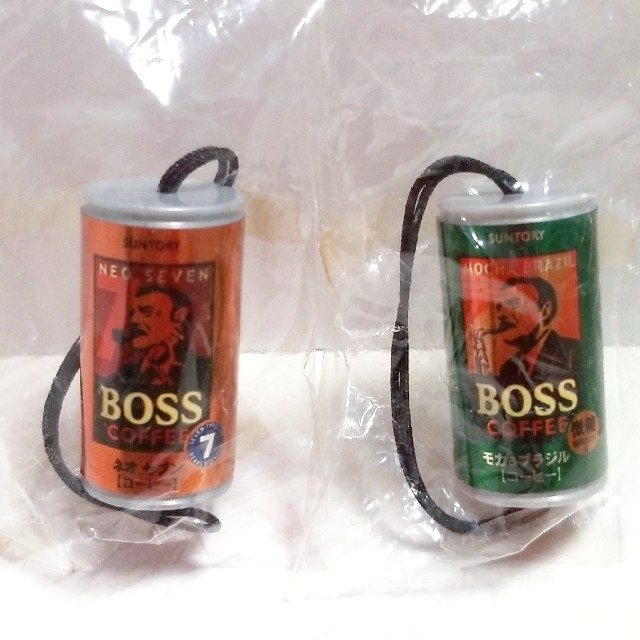 BOSS  缶コーヒー  ストラップ エンタメ/ホビーのコレクション(ノベルティグッズ)の商品写真