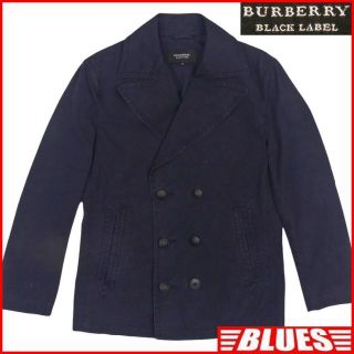 バーバリーブラックレーベル(BURBERRY BLACK LABEL)のダブルプレストジャケット バーバリーブラックレーベル M メンズ 古着 コート(ピーコート)