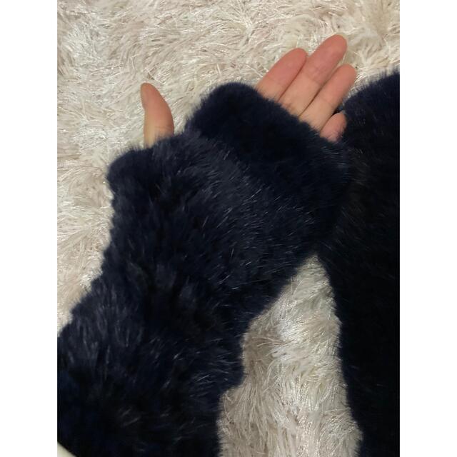 ミンク手袋 ネイビー mucholab.com.ar