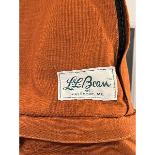 70s L.L.Bean 筆記体タグ ビンテージデイパック レンガ色 USA製