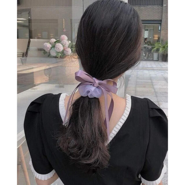 ♡新品♡5setシュシュ♡【コメなし即購入okです。】 レディースのヘアアクセサリー(ヘアゴム/シュシュ)の商品写真