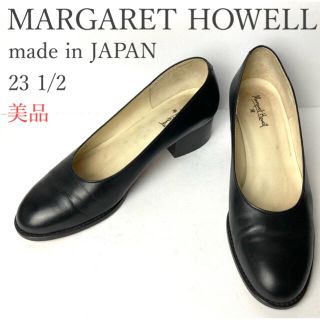 マーガレットハウエル(MARGARET HOWELL)のMARGARET HOWELL　パンプス　チャンキーヒール　ラウンドトゥ　美品(ハイヒール/パンプス)