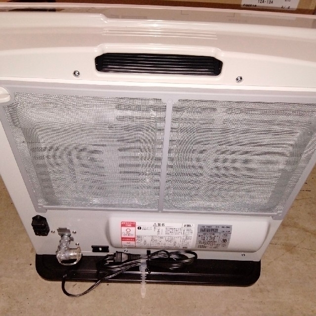 冷暖房/空調リンナイガスファンヒーター　美品　ガスホース付き