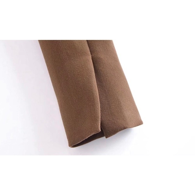 ZARA - 🧥2月新作👠7477◇brown ブラウン クロップド丈