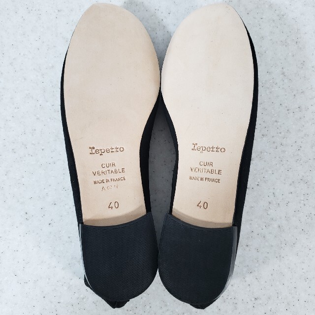 repetto(レペット)のrepetto/レペット サンドリオン バレエシューズ ブラック ラメ 40 レディースの靴/シューズ(バレエシューズ)の商品写真