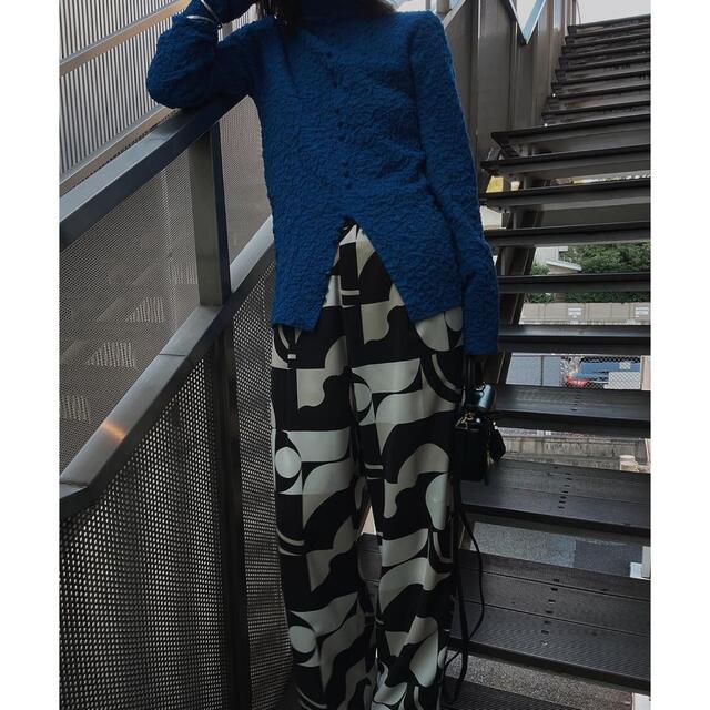 Ameri◆3WAY BUMPY KNIT TOP、PANTS set