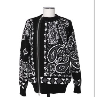 サカイ(sacai)のsacai Bandana Knit Blouson 3(ニット/セーター)