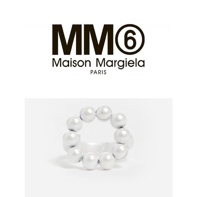 Maison Martin Margiela(マルタンマルジェラ)の新品 MM6 Maison Margiela XSサイズ 約6号シルバー リング レディースのアクセサリー(リング(指輪))の商品写真