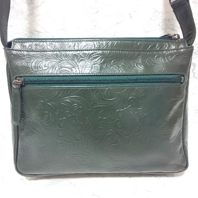 印傳屋 - 【極美品】江戸三紅印傳 鹿革 レザーショルダーバッグ 印傳屋 - 【極美品】江戸三紅印傳 鹿革 レザーショルダーバッグ