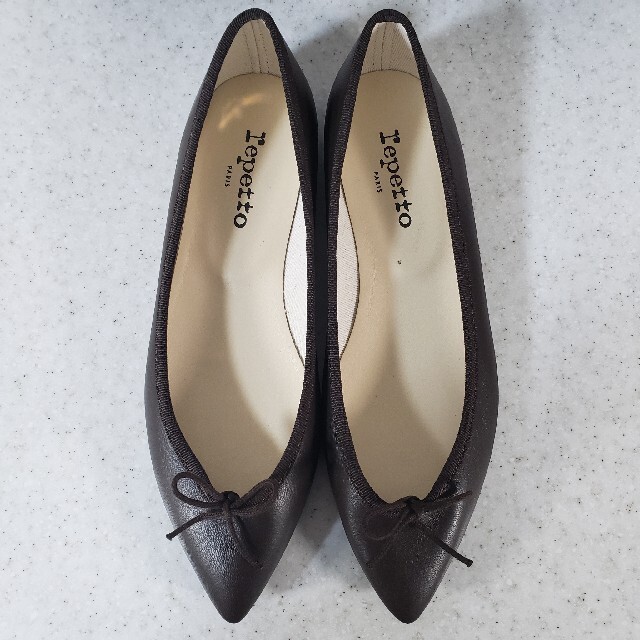 Repetto/レペット BRGTTE ポインテッドトゥ レザー パンプス www