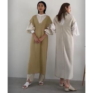 【willfully】未使用 knit 2way kaftan vest OP(ロングワンピース/マキシワンピース)