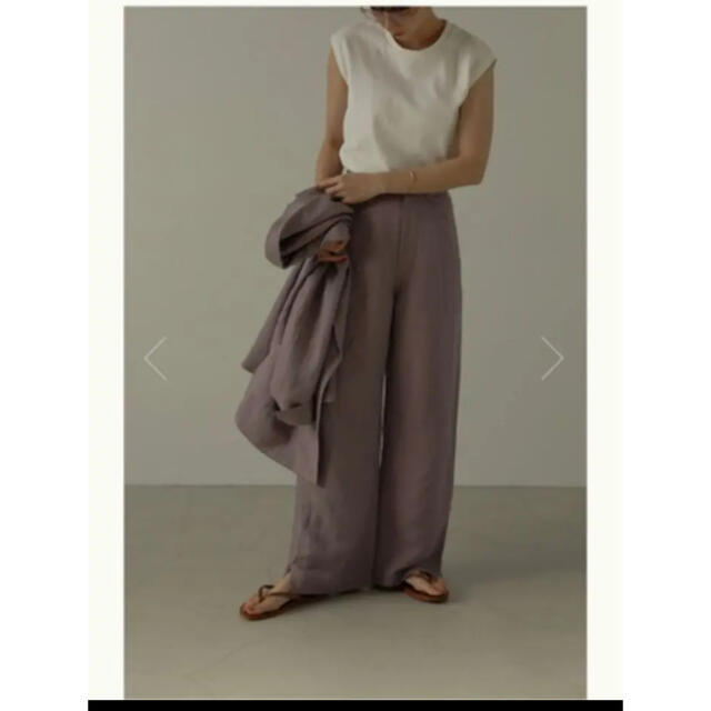 TODAYFUL(トゥデイフル)の※値下げ中※ 【新品】linen wide straight pants レディースのパンツ(カジュアルパンツ)の商品写真