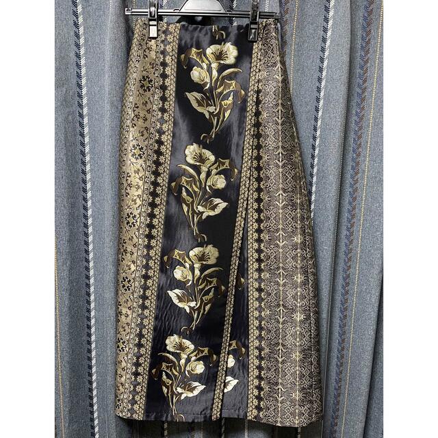 ameri vintage/ IMANE JACQUARD WRAP SKIRT