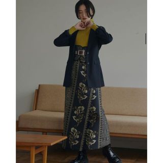 Ameri VINTAGE - 値下げ IMANE JACQUARD WRAP SKIRTの通販 by Bunny ...