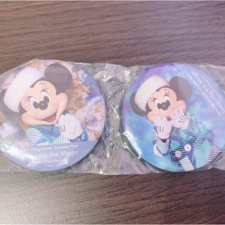 ディズニー(Disney)のミニー 缶バッジ イマージニング 冬バージョン(キャラクターグッズ)