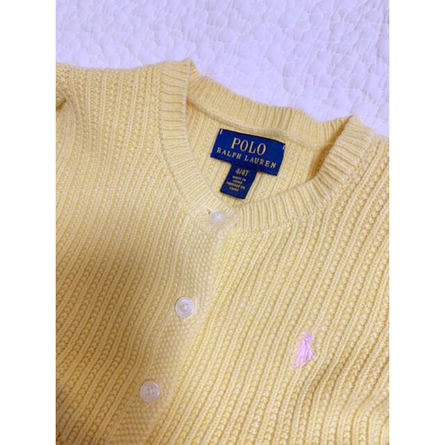 Ralph Lauren(ラルフローレン)のラルフローレン  ニットカーディガン  キッズ/ベビー/マタニティのキッズ服女の子用(90cm~)(カーディガン)の商品写真