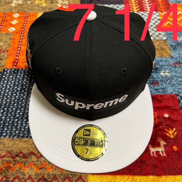 2022年新作入荷 ロゴ ボックス 2-トーン シュプリーム 1/4 7 - Supreme ニューエラ キャップ 帽子 キャップ