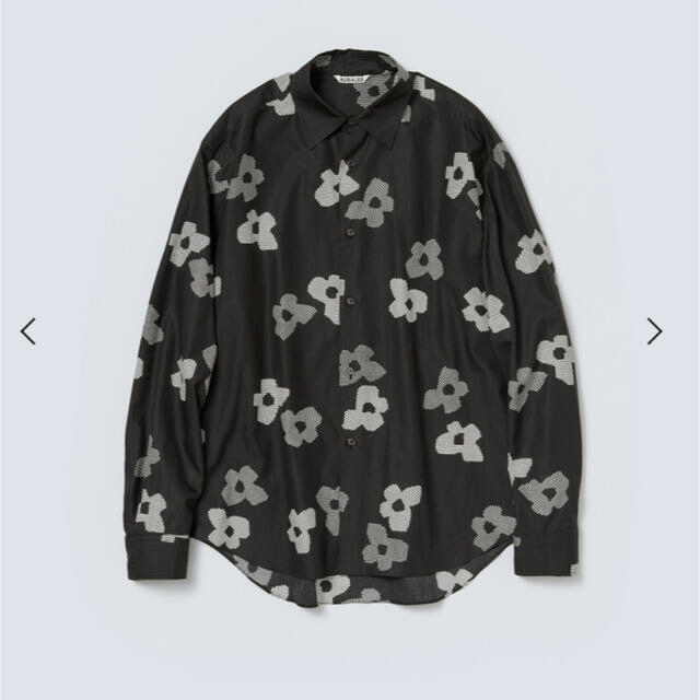 【新品未開封・送料無料】 FINX WASHED オーラリー TWILL トップス SHIRTS PRINT シャツ/ブラウス(長袖/七分)