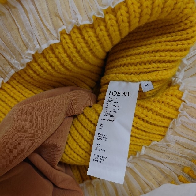 LOEWEバイカラーニットロングワンピース