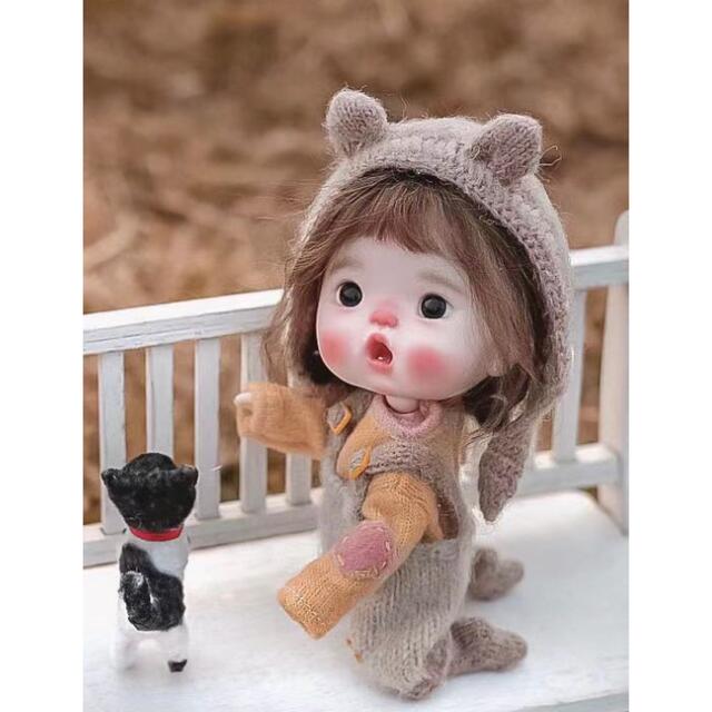 アウトフィット オビツ11 サイズ BJD 服 サロペット 3点セット①