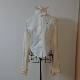 Vivienne Westwood - 立ち襟ブラウスホワイトの通販 by shop Vivienne Westwood - 立ち襟ブラウスホワイトの通販 by shop