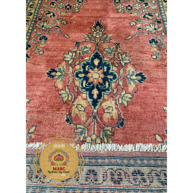 驚きの破格値 サルーク産 ペルシャ絨毯 127×67cmの通販 by My Aladdin’s Rug｜ラクマ 最安値新品