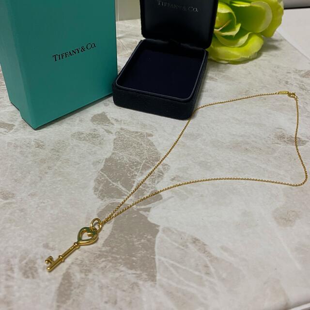 【国内正規総代理店アイテム】 Tiffany & Co. - カピバラ様美品tiffanyハートキーk18ゴールドネックレス ネックレス