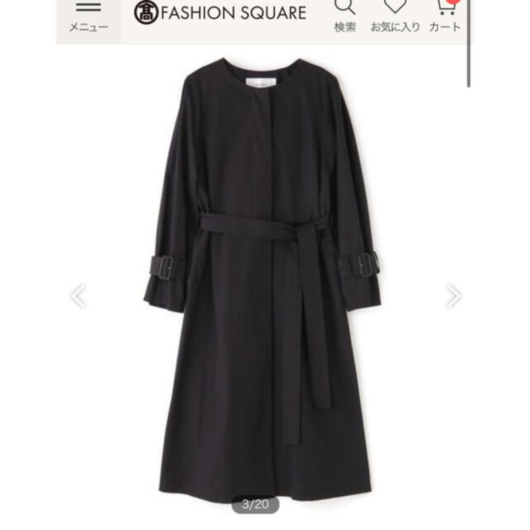 ADORE - ラスト1点 ADORE アドーア コットンノーカラーコート の ADORE - ラスト1点 ADORE アドーア コットンノーカラーコート の