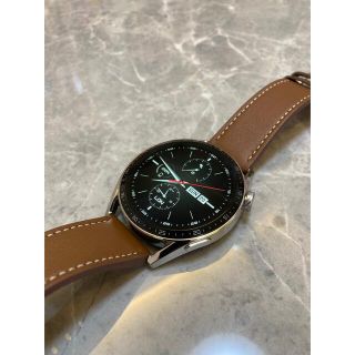 ファーウェイ(HUAWEI)のHUAWEI Watch GT3 46mm ブラウンレザー(腕時計(デジタル))