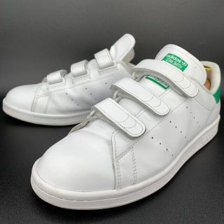 アディダス(adidas)のアディダス adidas スタンスミス ベルクロ ホワイト グリーン 27(スニーカー)