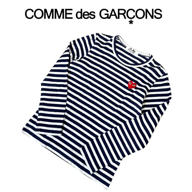 COMME des GARCONS - play コムデギャルソン ボーダー ロンTの通販 by 