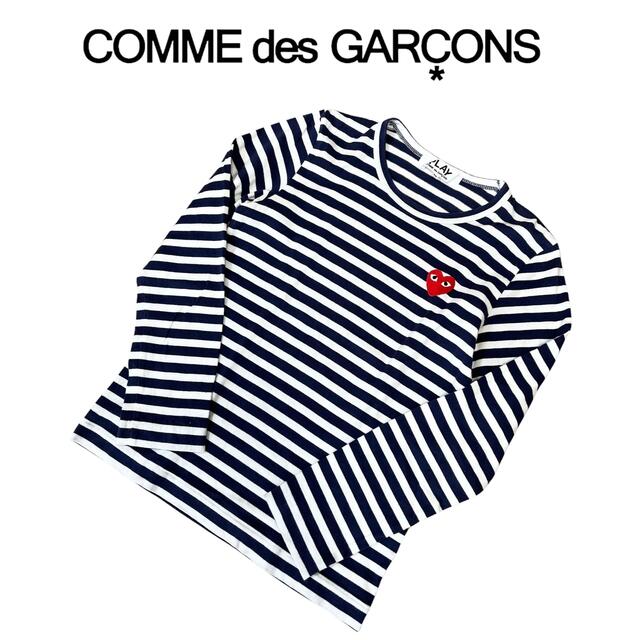 COMME des GARCONS - play コムデギャルソン ボーダー ロンTの通販 by