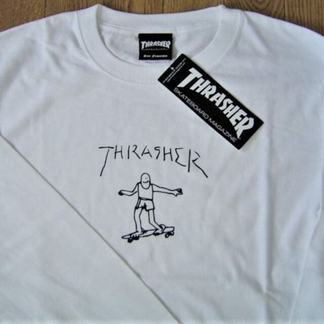 THRASHER(スラッシャー)のスラッシャー GONZ ART ゴンズ アート Tシャツ 長袖 TH8328 メンズのトップス(Tシャツ/カットソー(七分/長袖))の商品写真