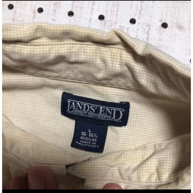LANDS’END(ランズエンド)のU.S-113 ワークシャツ　企業名刺繍　長袖シャツ メンズのトップス(シャツ)の商品写真