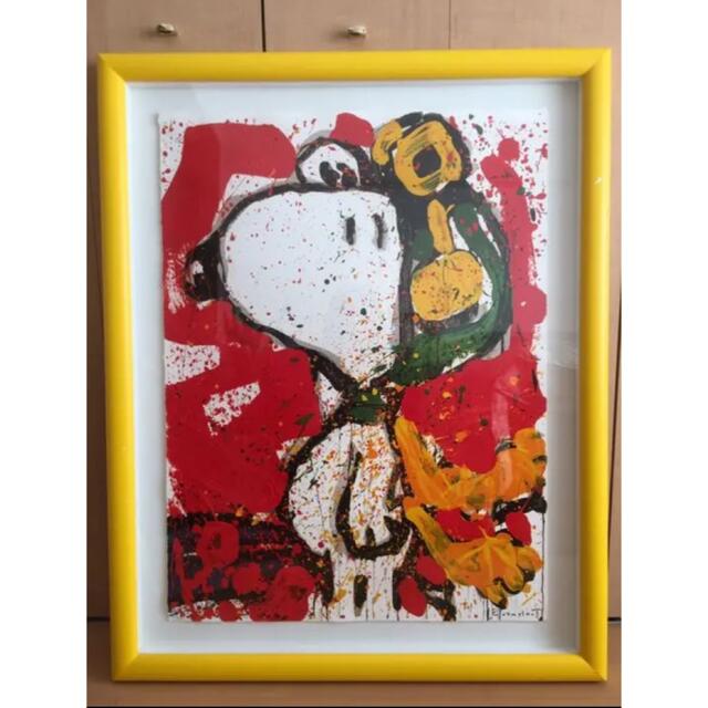 トムエバハート　スヌーピー　リトグラフ　To Remember SNOOPY エンタメ/ホビーの美術品/アンティーク(絵画/タペストリー)の商品写真