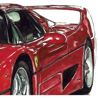 Ferrari   GCフェラーリF/ディーノ限定版画サイン有額装済