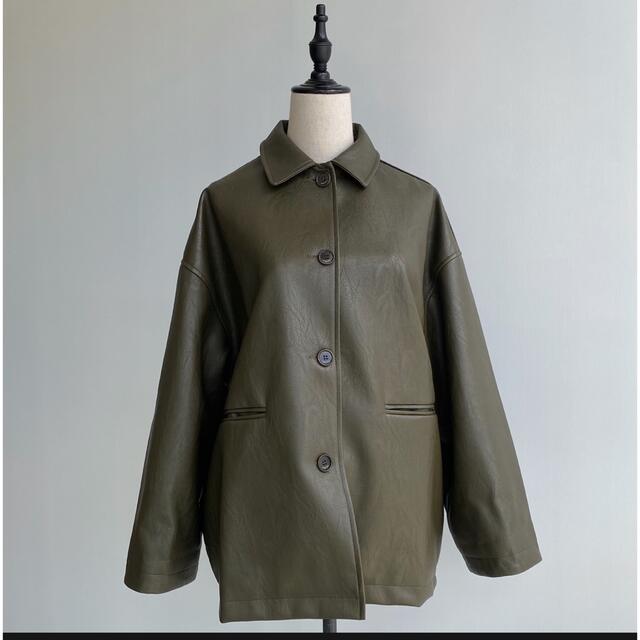 ノクチャ　エコレザージャケット レディースのジャケット/アウター(ブルゾン)の商品写真