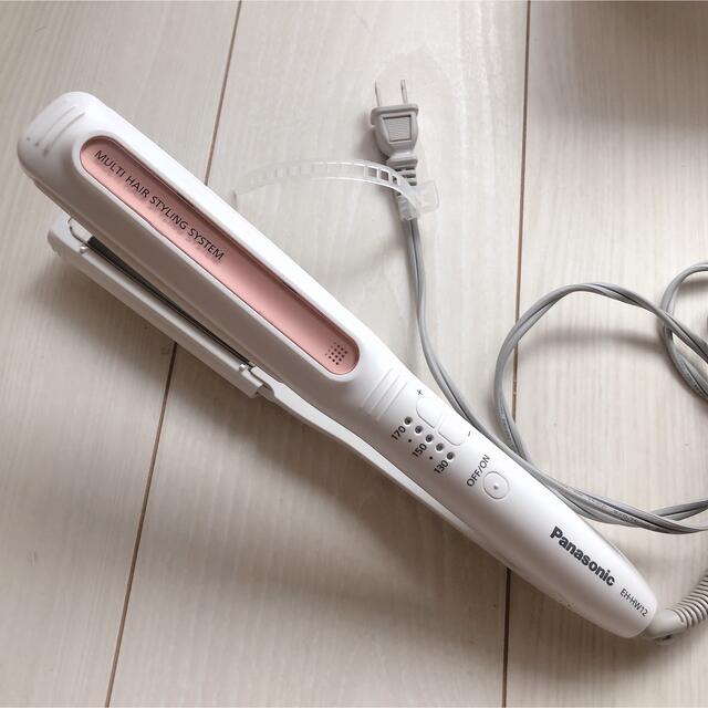 Panasonic(パナソニック)のパナソニック 2way ヘアアイロン(Panasonic EH-HW12-W) スマホ/家電/カメラの美容/健康(ヘアアイロン)の商品写真