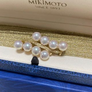 ミキモト(MIKIMOTO)の逸品❣️　定価54万円　ミキモト　帯留め　7.7〜8㎜珠　美品(ブローチ/コサージュ)