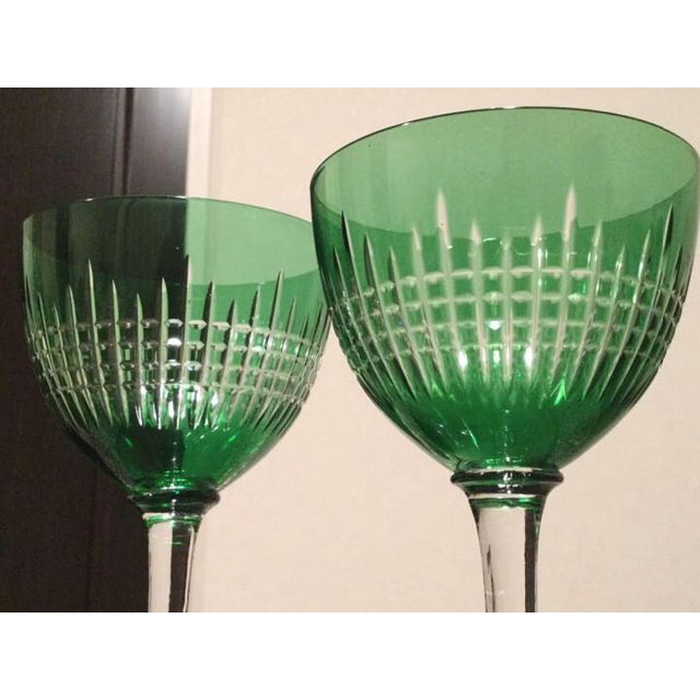 Baccarat 極美品 オールド バカラ ナンシー グリーン 緑 レーマー