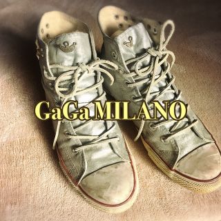 ガガミラノ(GaGa MILANO)のGaGa MILANO ヴィンテージ加工　ハイカットスニーカー(スニーカー)