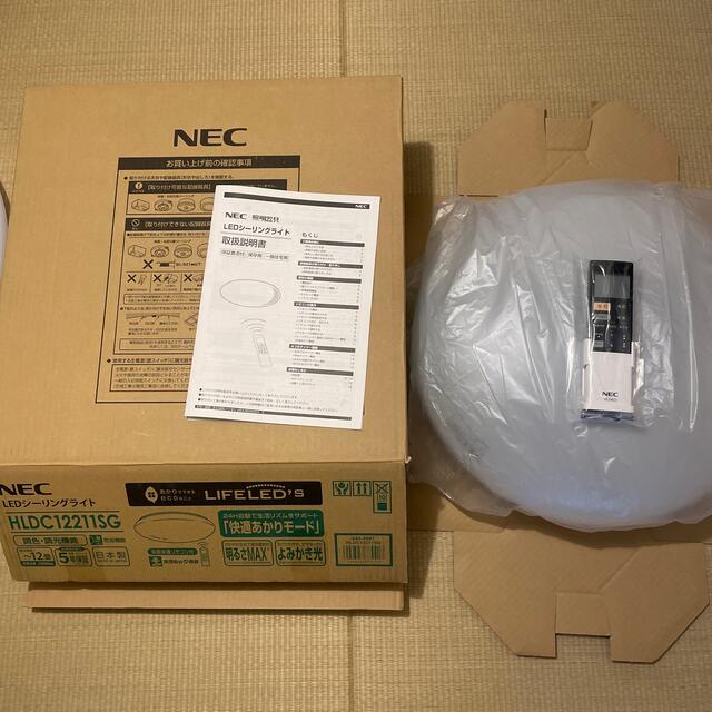 NEC(エヌイーシー)の天井照明 12畳用 LEDシーリング 調色・調光 インテリア/住まい/日用品のライト/照明/LED(天井照明)の商品写真