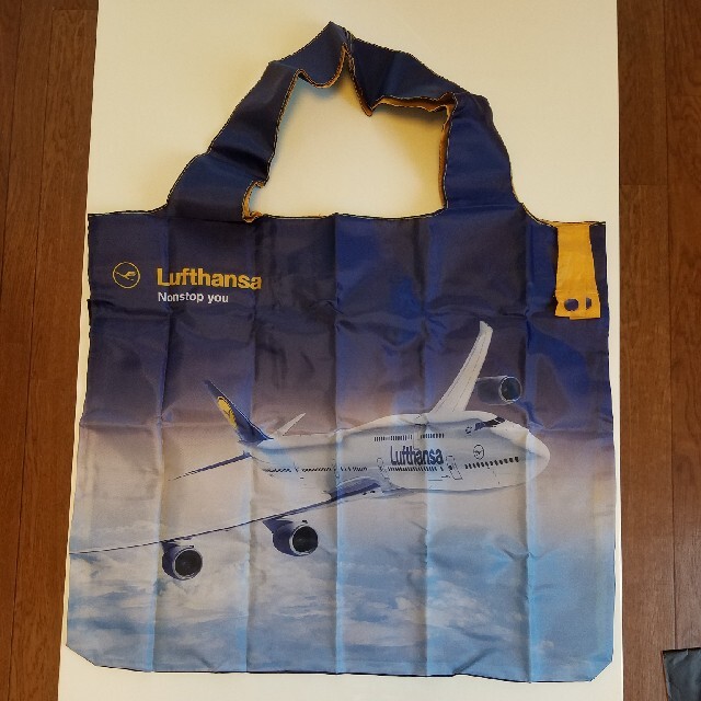 ルフトハンザ航空　エコバッグ エンタメ/ホビーのコレクション(ノベルティグッズ)の商品写真