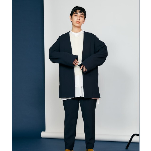 アイボリー×レッド 新品 エンフォルド ジャケット enfold LOOSE