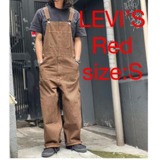 リーバイス(Levi's)のLEVI’S オーバーオール ストライプ S(サロペット/オーバーオール)