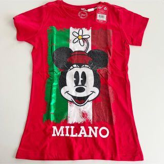 ディズニー(Disney)の新品未使用✨MILANO🇮🇹ディズニーストア購入🎀ミニーTシャツ🎀サイズXS(Tシャツ(半袖/袖なし))