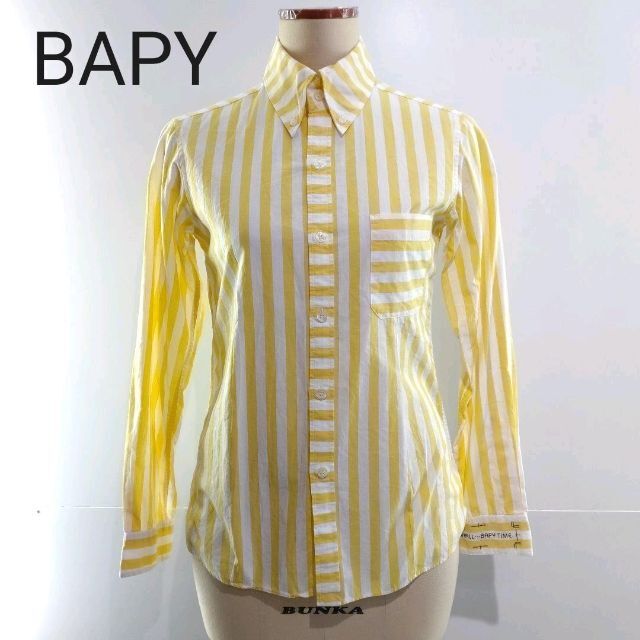 BAPY(ベイピー)のBAPY ベイピー　ストライプシャツ レディースのトップス(シャツ/ブラウス(長袖/七分))の商品写真