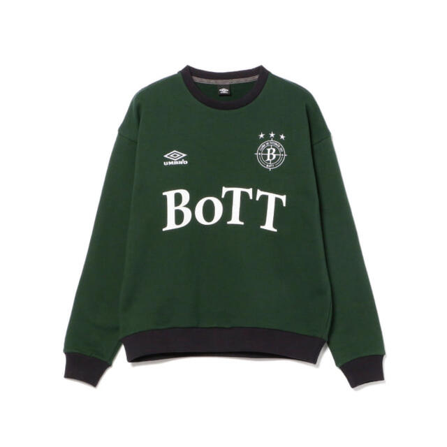 【BoTT】LOVE BoTT Crew Sweat ロゴ刺繍　深緑