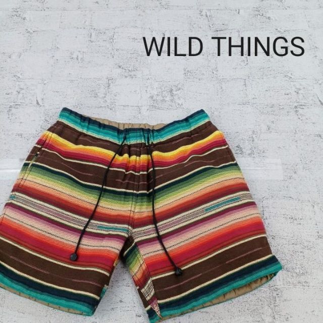 WILD THINGS ワイルドシングス ショートパンツ S 総柄★廃盤